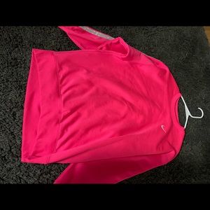 Hot pink Nike crewneck
